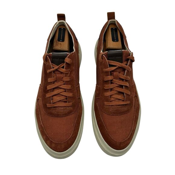 Cole Haan Grand Rally Canvas Court Sneakers C36134 Mens Sz 10.5 Wide 10.5W Red - Picture 4 of 11